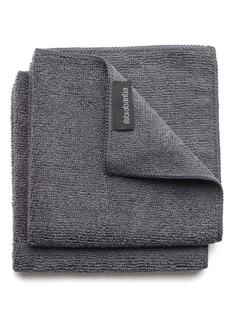 Set 2 Paños de Microfibra Sinkside 30x30 cm Tejido Negro-0