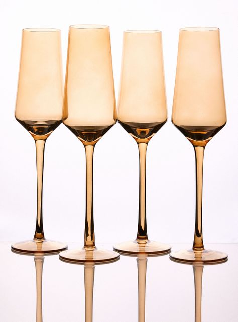 Set 4 Champaña Ambar 220 ml-0