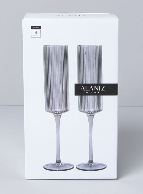 Set 4 Copas Flauta Smoke 200 ml-3