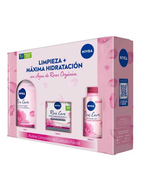 Pack Nivea Rose Agua Micelar-Crema-Mist-2