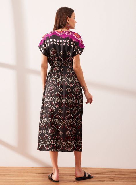 Vestido Estampado Shibori-5
