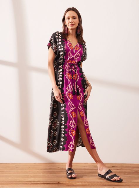 Vestido Estampado Shibori-4