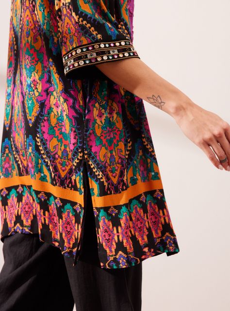 Chaqueta Kimono Estampado-3