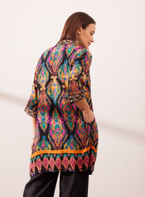 Chaqueta Kimono Estampado-1