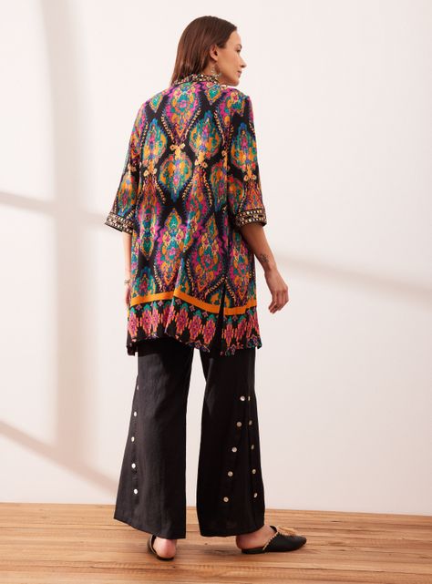 Chaqueta Kimono Estampado-5
