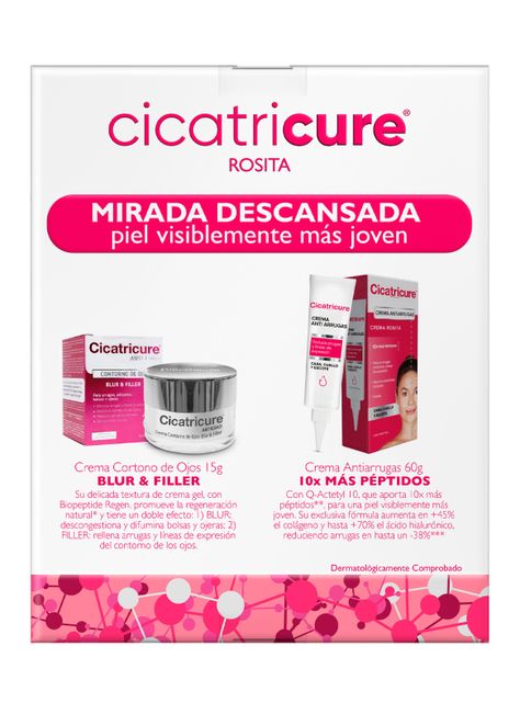 Set Cicatricure Crema Antiedad 60 g + Blur&Filler 15 g-1
