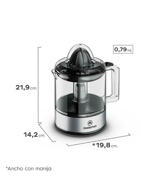 Exprimidor de Cítricos 800 ml MJP10 Gris-1