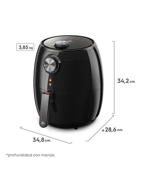 Freidora de Aire 3.2 Litros 1400W MAF15 Negro-1