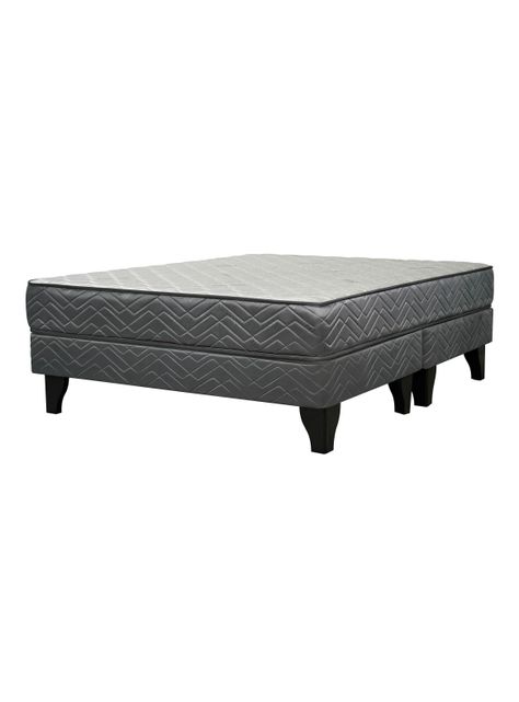 Cama Europea Apolo Black 2 Plazas Base Dividida-0