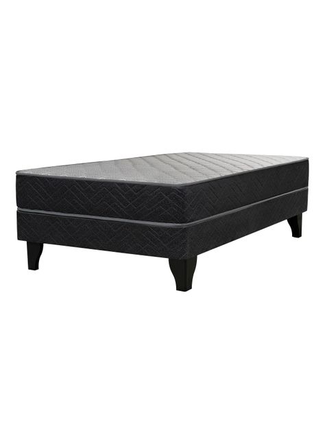 Cama Europea Apolo Black 1.5 Plazas-0