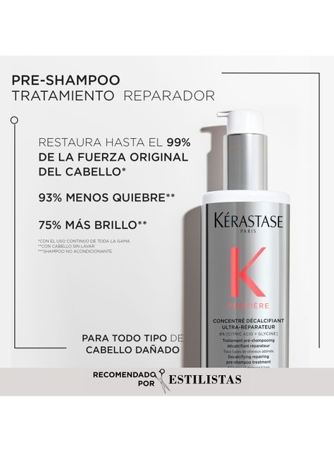 Tratamiento Concentrado Descalcificante Ultra-reparador Cabello Dañado Première 250ml Kérastase-3