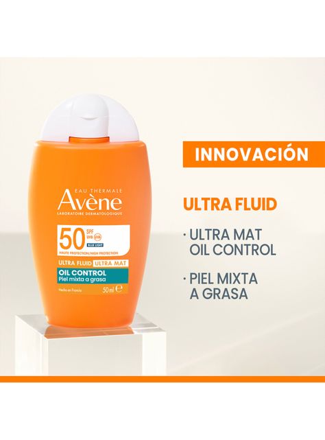 Protector Solar Ultra Fluid Ultra Mat Oil Control 50ml SPF50+ Avène-2