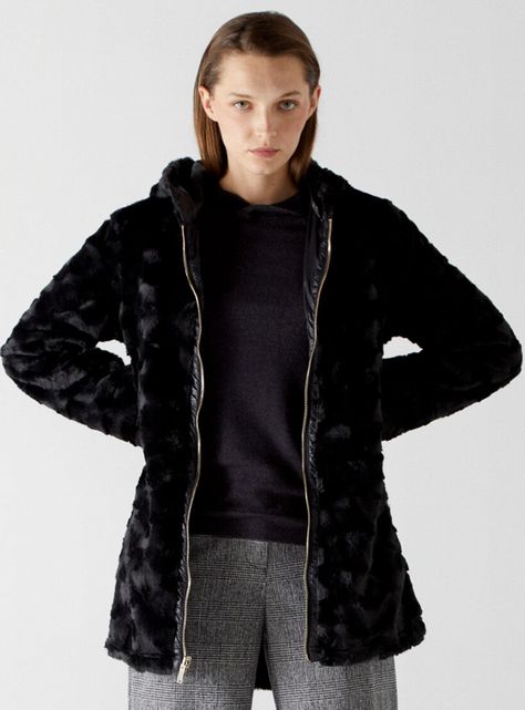Chaqueta Reversible Peludo Cortefiel-2