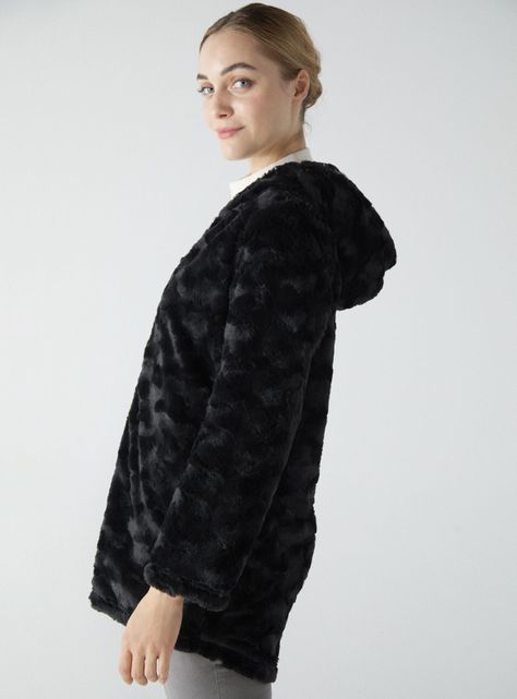 Chaqueta Reversible Peludo Cortefiel-1