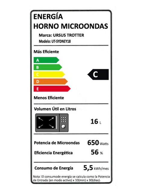 Microondas Digital 20 Litros UT-SIDNEY18-6