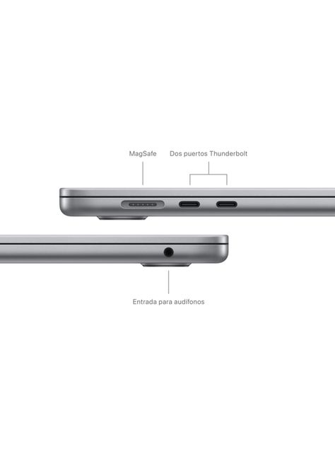 Apple MacBook Air 15" M3 8n CPU 10n GPU 8GB RAM 256GB SSD Gris Espacial-3