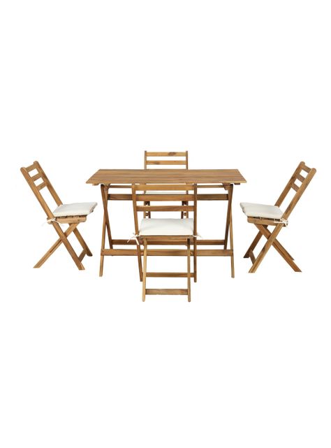 Set Comedor Acacia 4 Personas-0