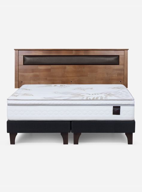 Cama Europea Art 4 King + Respaldo Ferrara-1