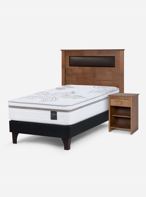 Cama Europea Art 4 1.5 Plazas + Set de Muebles Ferrara-0