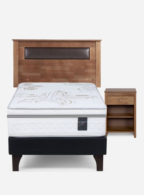 Cama Europea Art 4 1.5 Plazas + Set de Muebles Ferrara-1