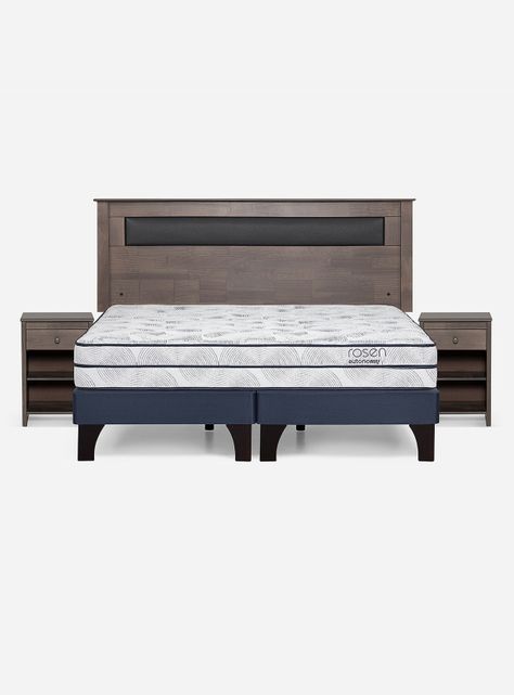 Cama Europea Autonomy King Veladores + Respaldo-1