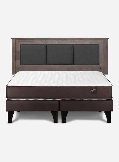 Cama Europea Ergo T Base Dividida 2 Plazas + Respaldo-1