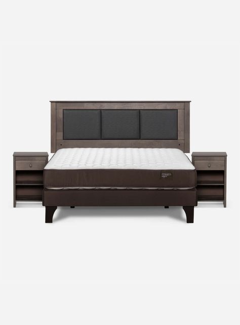 Cama Europea Ergo T 2 Plazas + Respaldo + Veladores-1