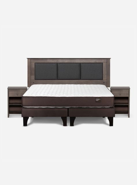 Cama Europea Ergo T King + Respaldo + Velador-1
