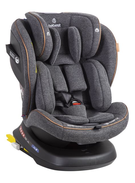 Silla de Auto Convertible Supra 360° Premium Gris Bebesit-1