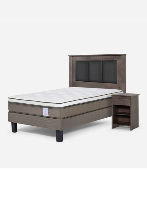 Cama Europea New Style 6 1 Plaza + Set Muebles Rachel-0