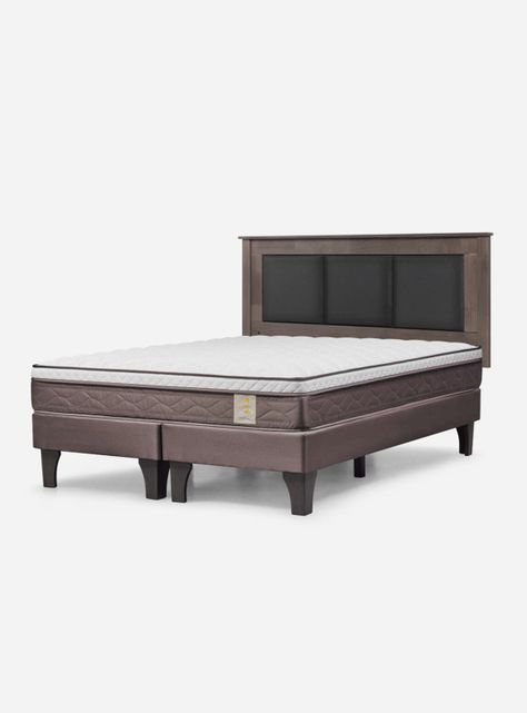 Cama Europea New style 4 plus 2 Plazas Base Dividida + Respaldo-0