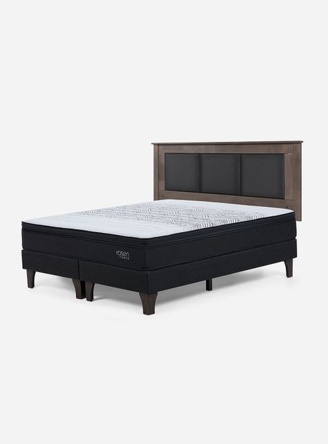 Cama Europea Tempo King + Respaldo Rachel-0