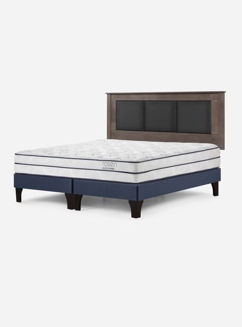 Cama Europea Autonomy 2 Plazas Base Dividida + Respaldo-0