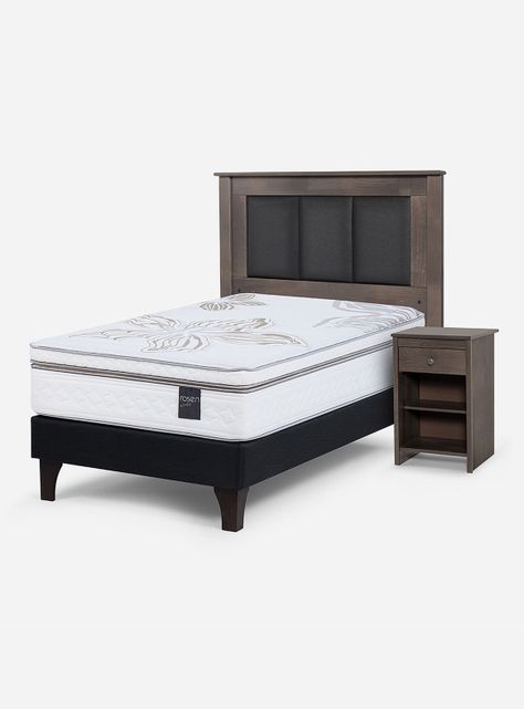 Cama Europea Art 4 1.5 Plazas + Set Muebles Rachel-0
