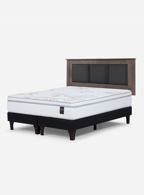Cama Europea Art 4 King + Respaldo-0