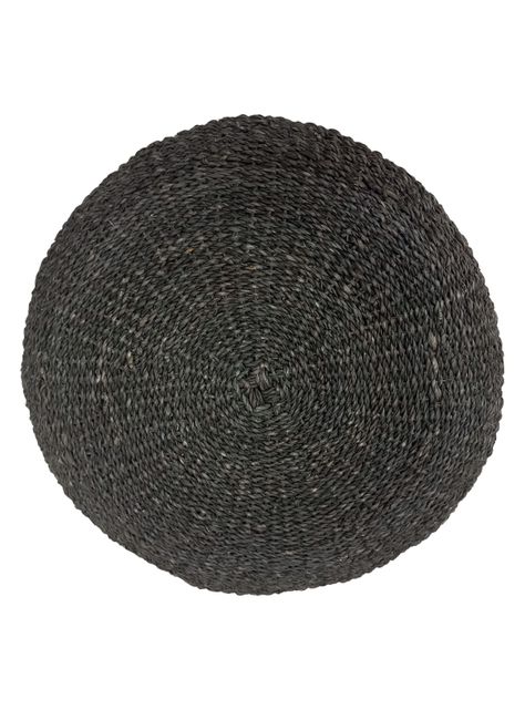 Cojín Suelo Negro 60x20 cm-1