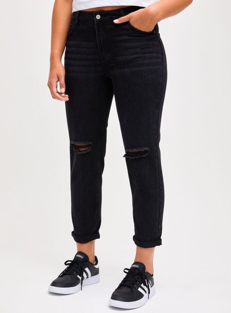Jeans Boyfriend Roturas Rodillas-0