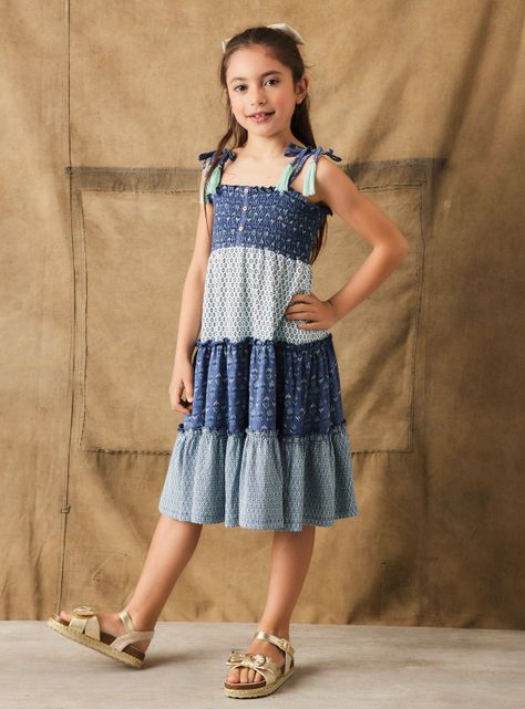 Vestidos con Cortes y Tirantes Full Estampado-0