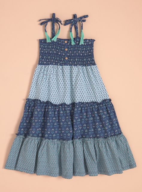 Vestidos con Cortes y Tirantes Full Estampado-2