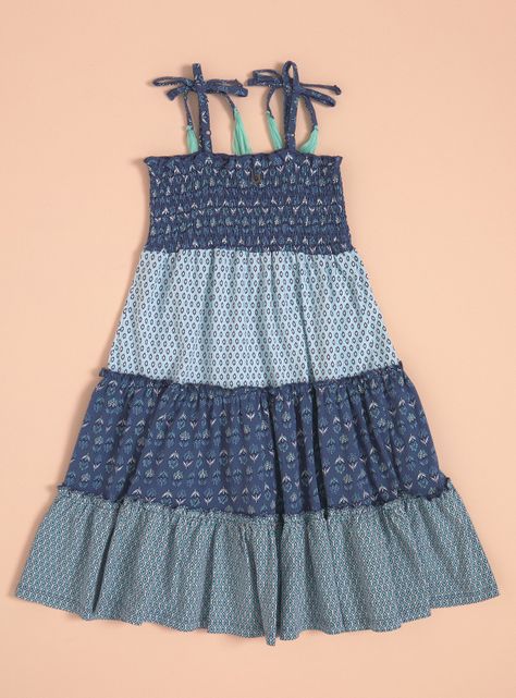 Vestidos con Cortes y Tirantes Full Estampado-3