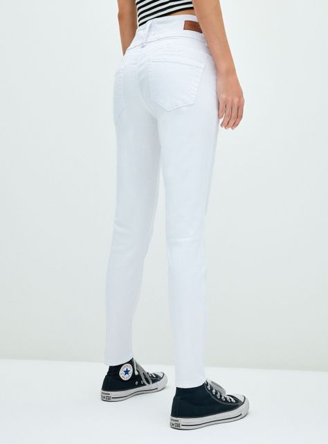 Jeans 3 Botones Tiro Alto Color-1