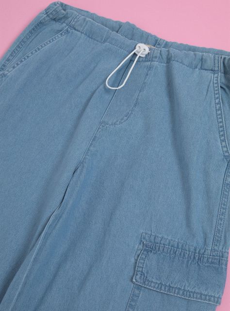 Pantalón Bolsillos Cargo Jeans-3