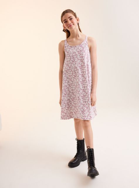 Vestido Pack de 2. Uno Estampado y Uno Liso-0