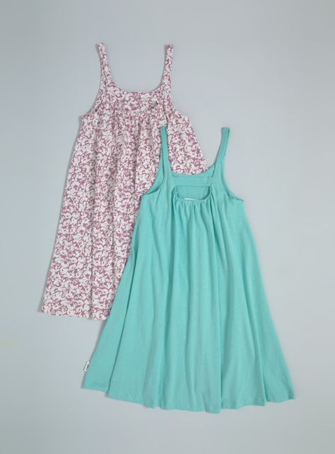 Vestido Pack de 2. Uno Estampado y Uno Liso-3