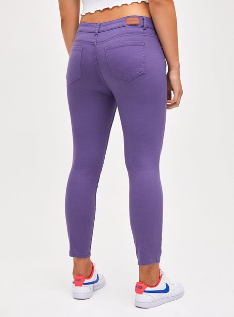 Jeans 1 Botón Color High Rise-1
