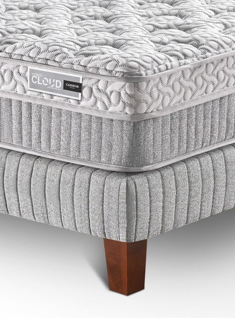 Cama Europea Hybrid Cloud 2 Plazas + Set Almohadas-4