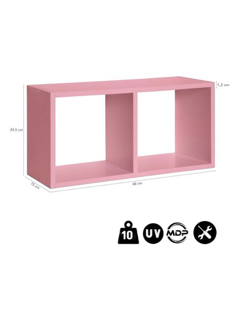 Repisa Serenity Doble Rosado-1