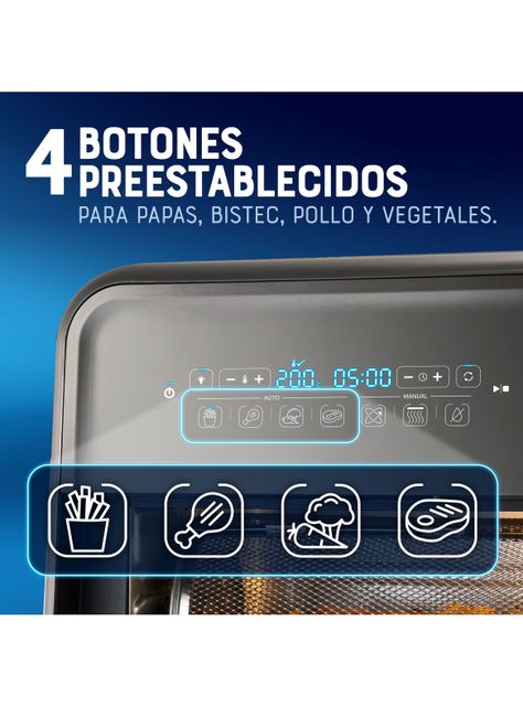Súper Freidora de Aire 10 Litros OV3-2