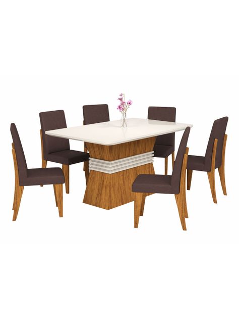 Juego de Comedor 6 Sillas Milán-0