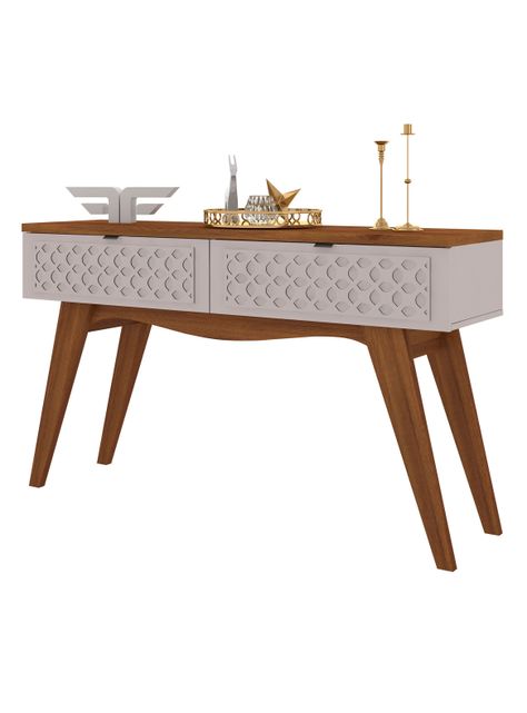 Mesa de Arrimo Isis Matte Off White-2